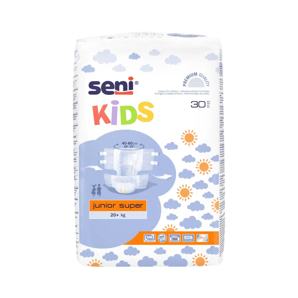 Seni Kids Junior Super Inkontinenzhosen, 20+ kg - 30 Stück | Packung (30 Stück)-1