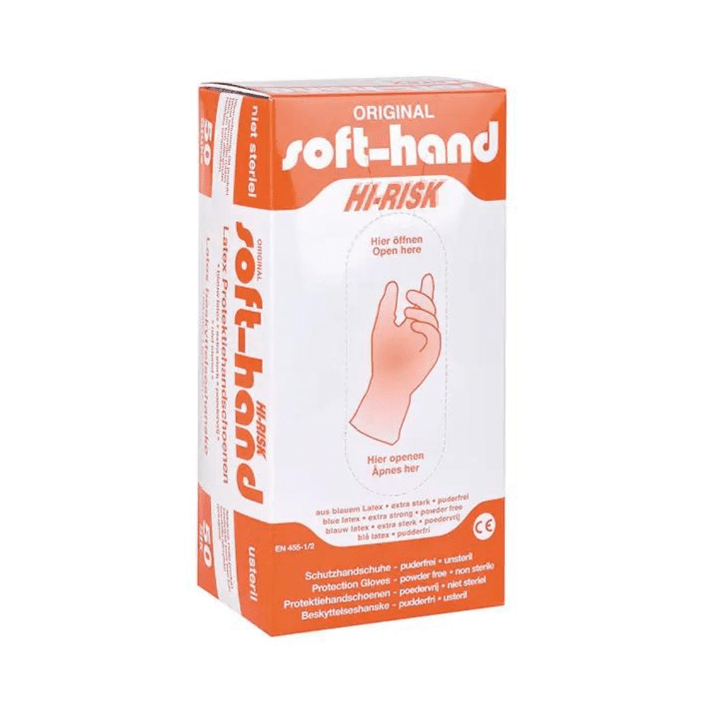 Soft-Hand HI-RISK Latexhandschuhe - 50 Stück-zoom-1