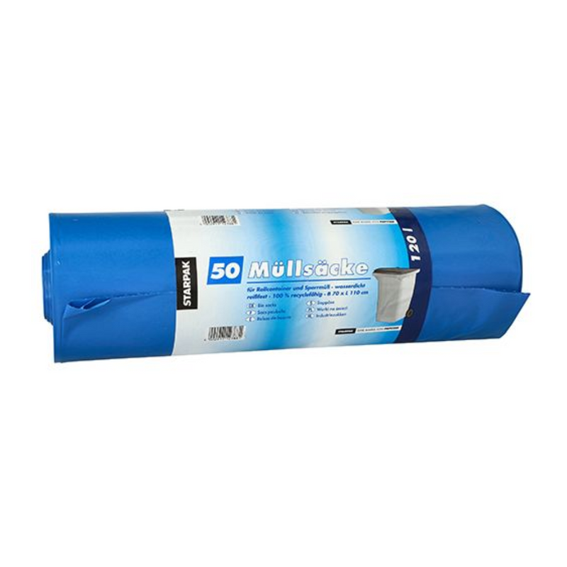 Starpak 50 Müllsäcke, LDPE 120 l 110 cm x 70 cm-zoom-