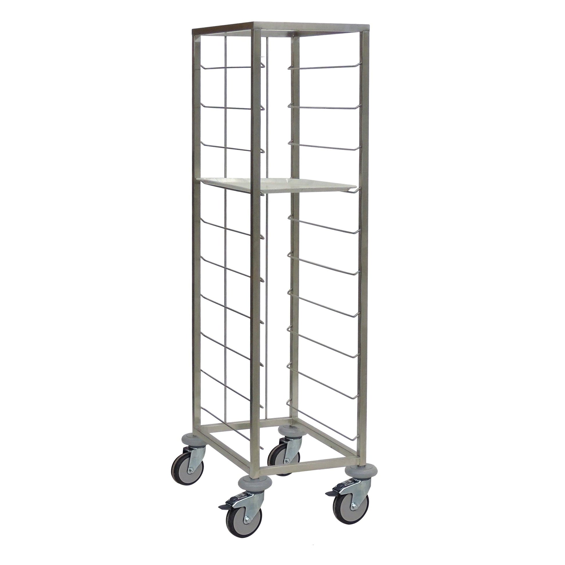 Novocal Tablettwagen Material: Edelstahl 1-reihige Ausführung Geeignet zur Aufnahme  von 10 Tablet | Packung (1 Stück)-1