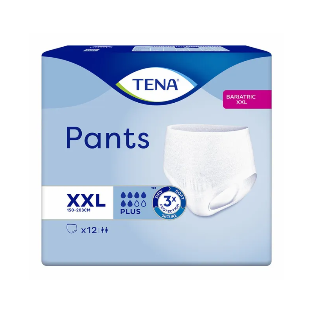 TENA Pants Bariatric Plus Inkontinenzhose für adipöse Menschen Gr. XXL | Packung (12 Stück)