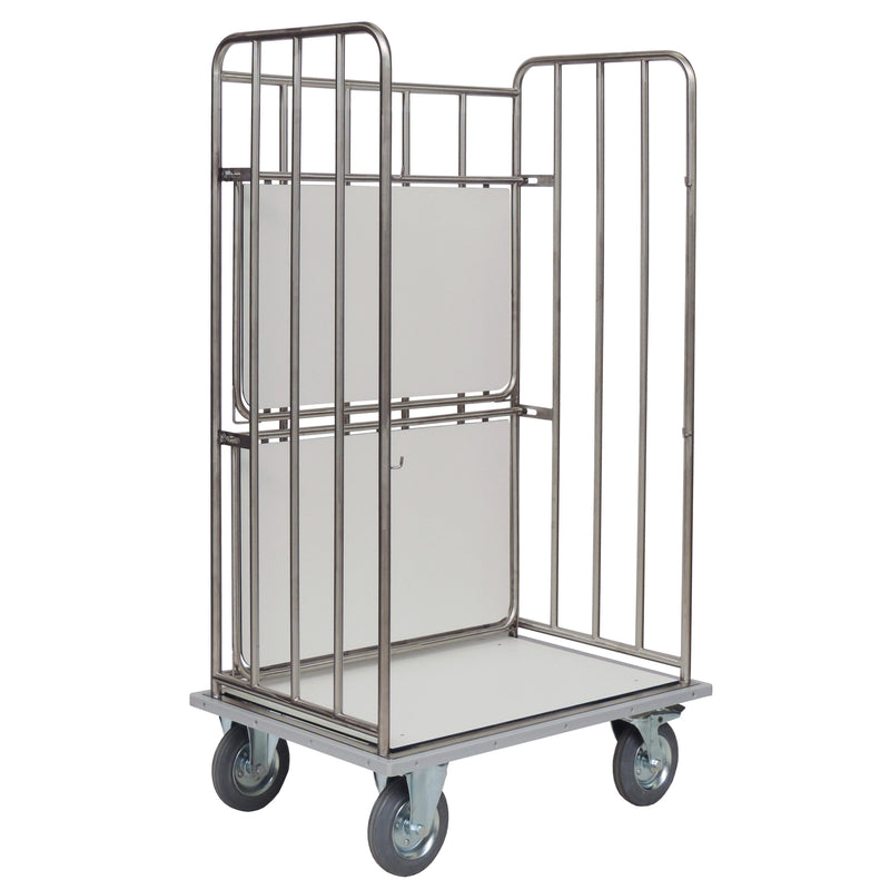 Novocal Transportwagen mit klappbaren Zwischenböden Rahmen: Edelstahl Sämtliche Rohrverbindungen s | Packung (1 Stück)-zoom-
