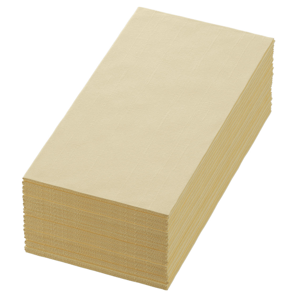Zellt Servietten 40x40 cm, 3-lagig, creme - Hochwertige Tischdeko | Packung (250 Servietten)-1