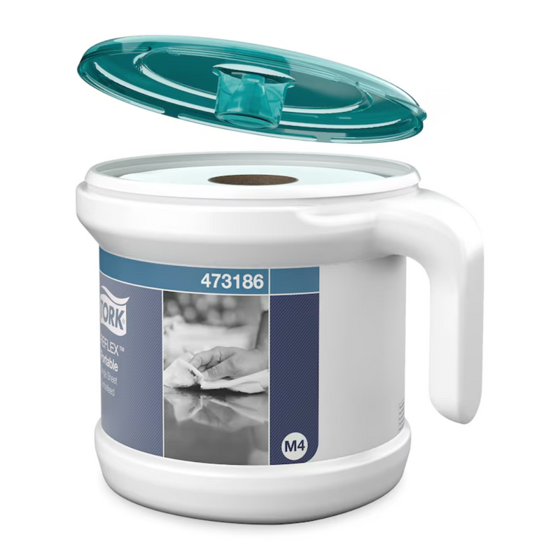 Tork 473186 Tragbarer Reflex™ Einzelblatt Innenabrollungsspender M4 | Karton (1 Packung)-zoom-