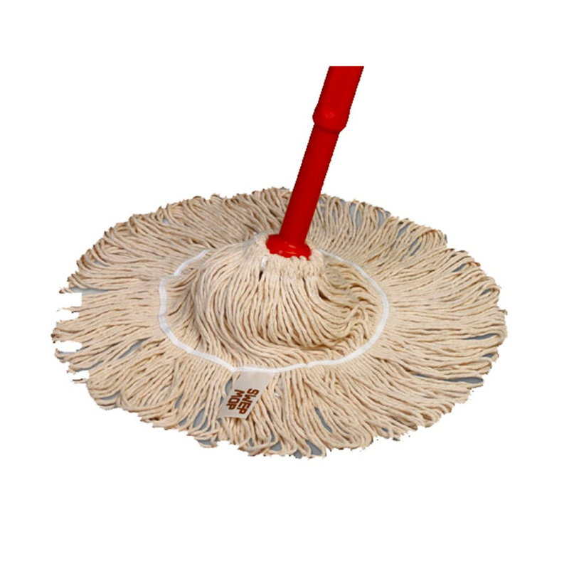 Auslaufartikel: Vileda Twist Mop (Swep), Nasswischmop 100% Baumwolle inkl. Stiel | Packung (1 Stück)-zoom-