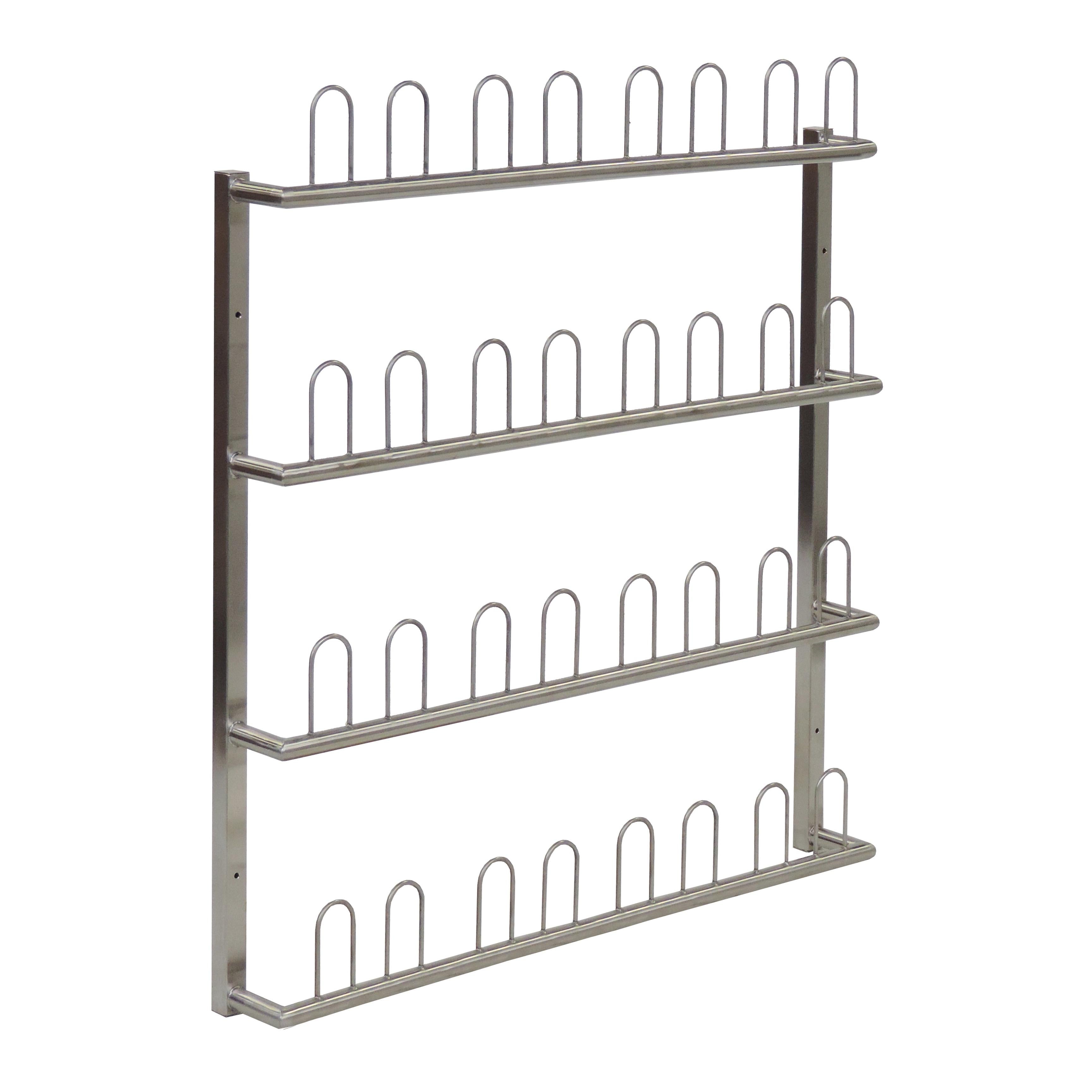 Novocal Wandregal rechteckig für OP-Schuhe Material: Edelstahl geeignet für 16 Paar Schuhe  Maße: | Packung (1 Stück)-zoom-1