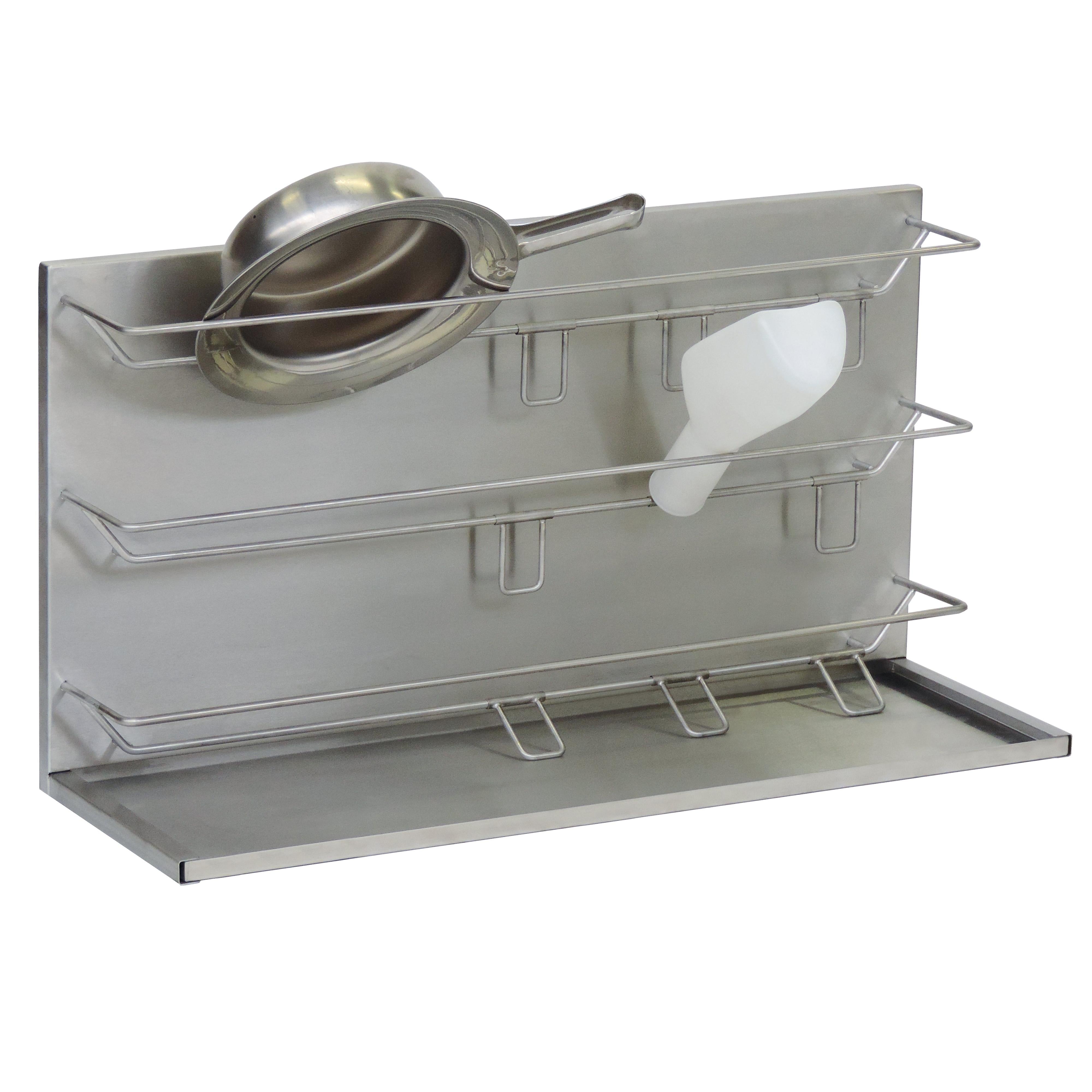 Novocal Wandregal Material: Edelstahl für Steckbecken und Urinflaschen  Gesamtabmessungen: ca. 950 | Packung (1 Stück)-zoom-1