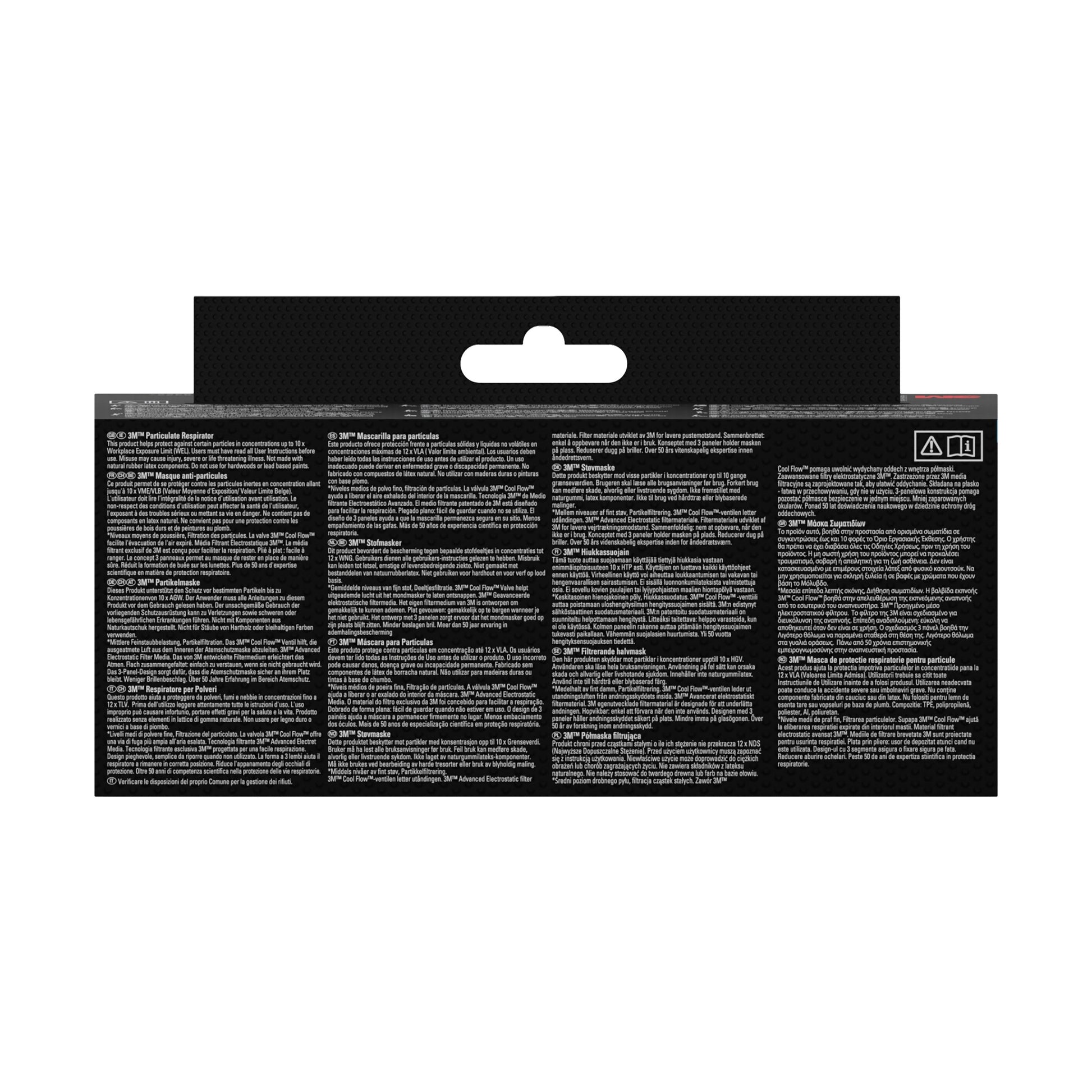 3M™ Aura™ Komfort-Partikelmaske 9320+, FFP2, ohne Ventil, 5er Packung | Packung (1 Stück)-4