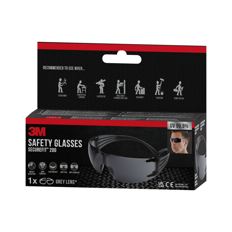 3M™ SecureFit™ Schutzbrille 200-zoom-
