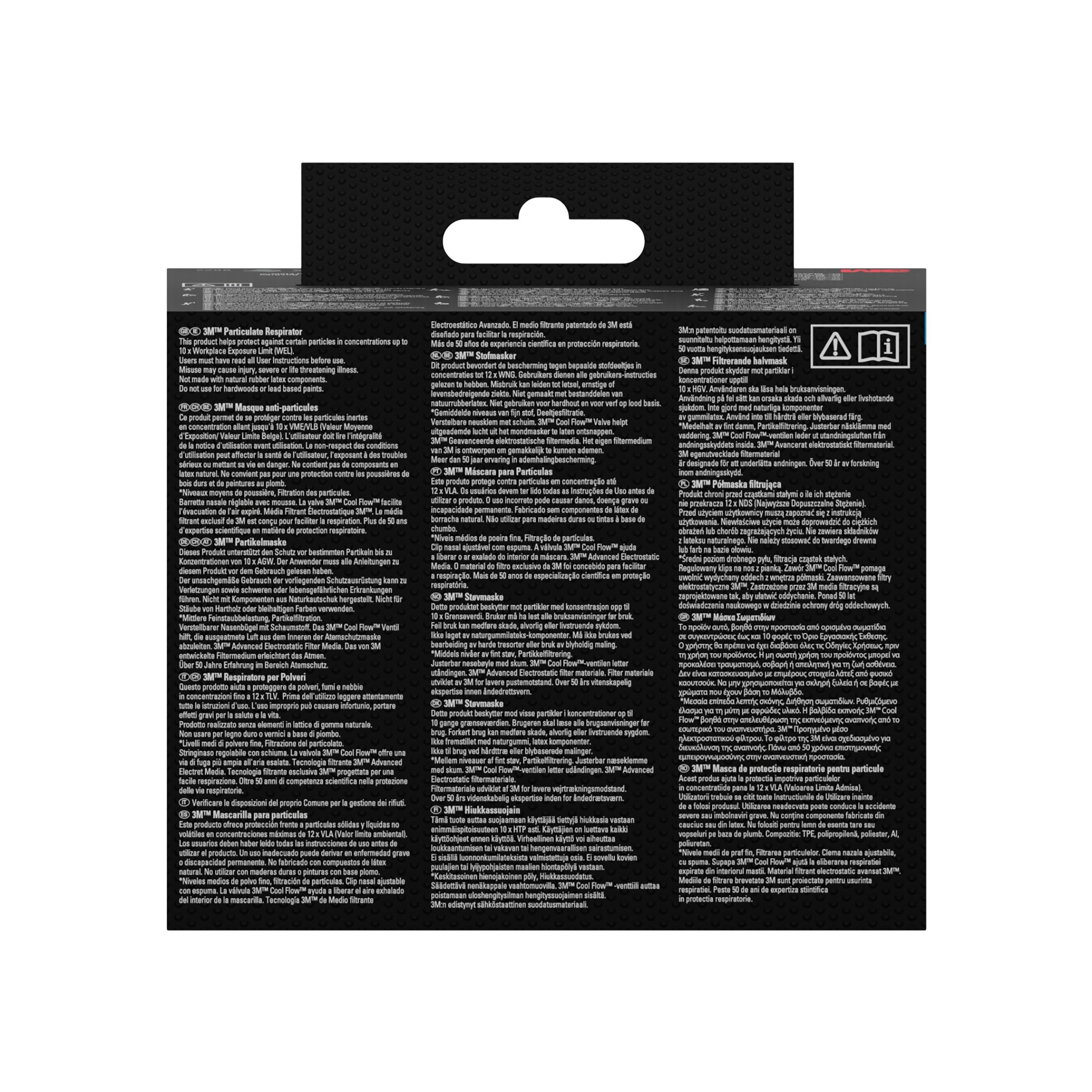 3M™ Cool Flow™ Partikelmaske 8812, FFP1, mit Ventil, 3er-Pack | Packung (1 Stück)-zoom-4