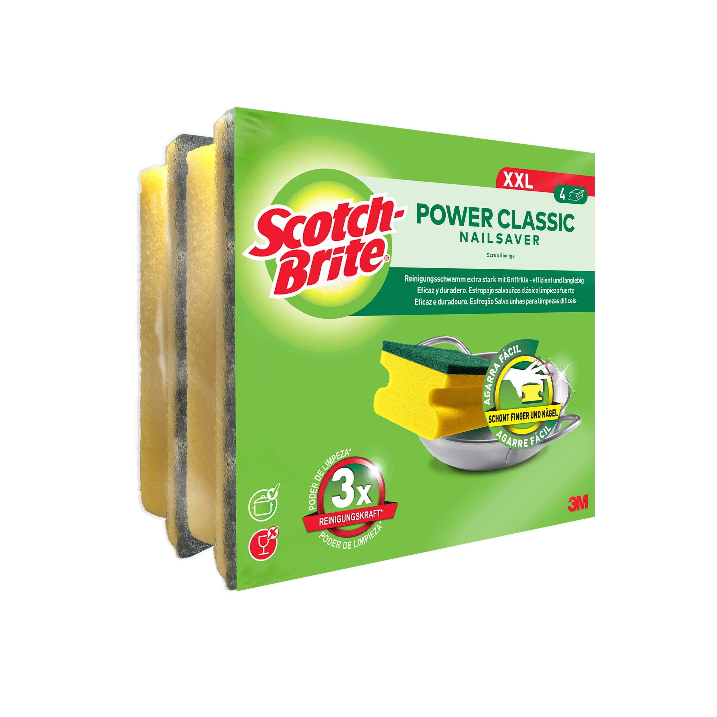 Scotch-Brite® Classic Griffschwamm XL, 4 Stück pro Packung | Packung (1 Stück)-zoom-2