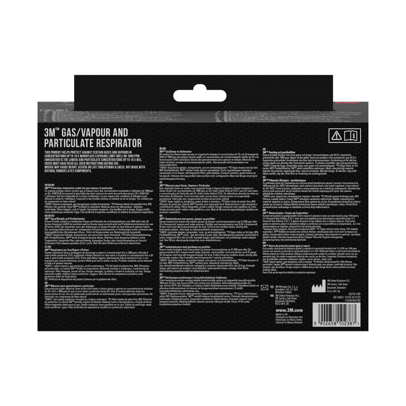 3M™ Atemschutzmaske mit integrierten Filtern-zoom-