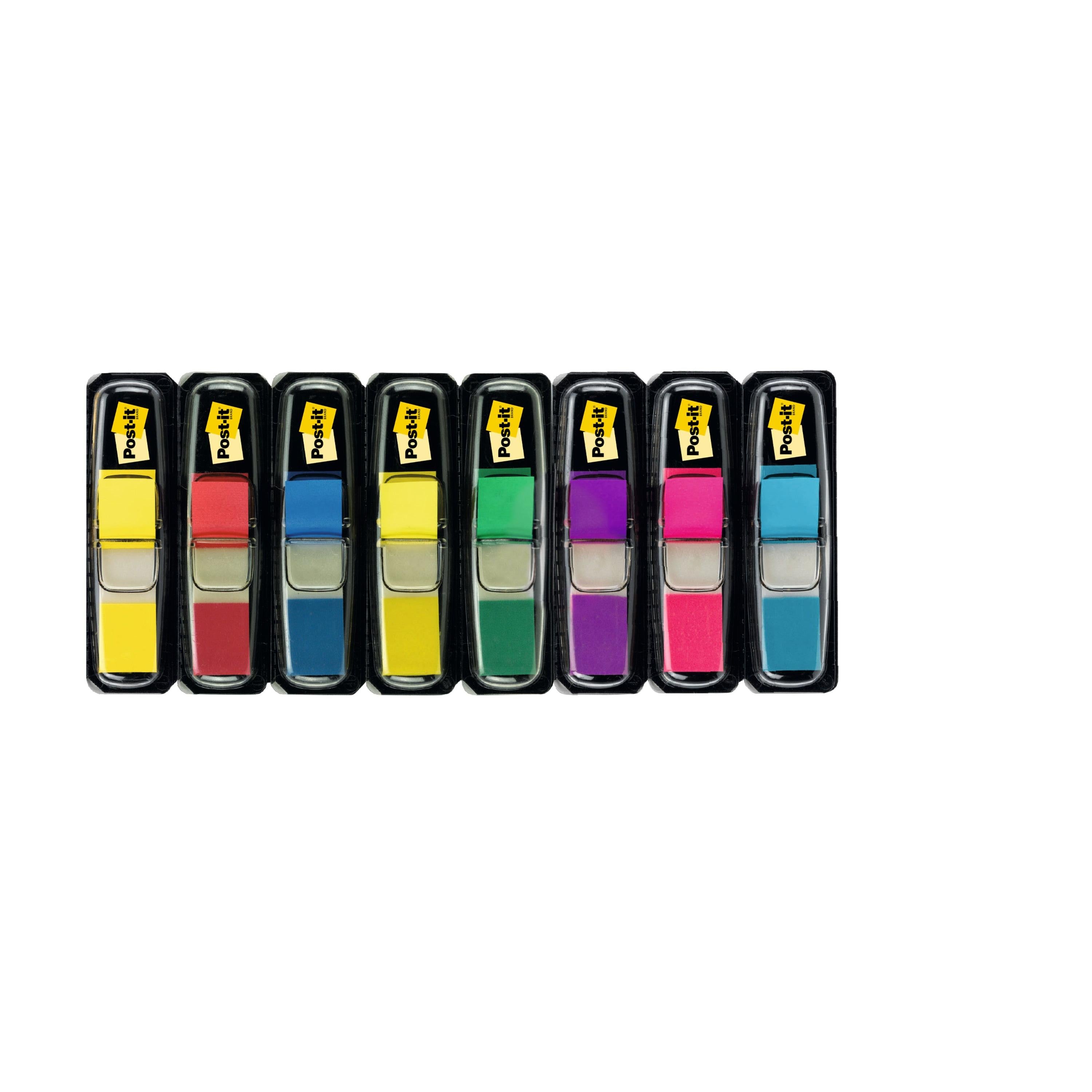 Post-it® Index Haftstreifen, Mini, Verschiedene Farben, 11.9 mm x 43.2 mm, Promotion, 35 Haftstreifen/Spender, 5 Spender + 3 Gratis/Packung | Packung (1 Stück)