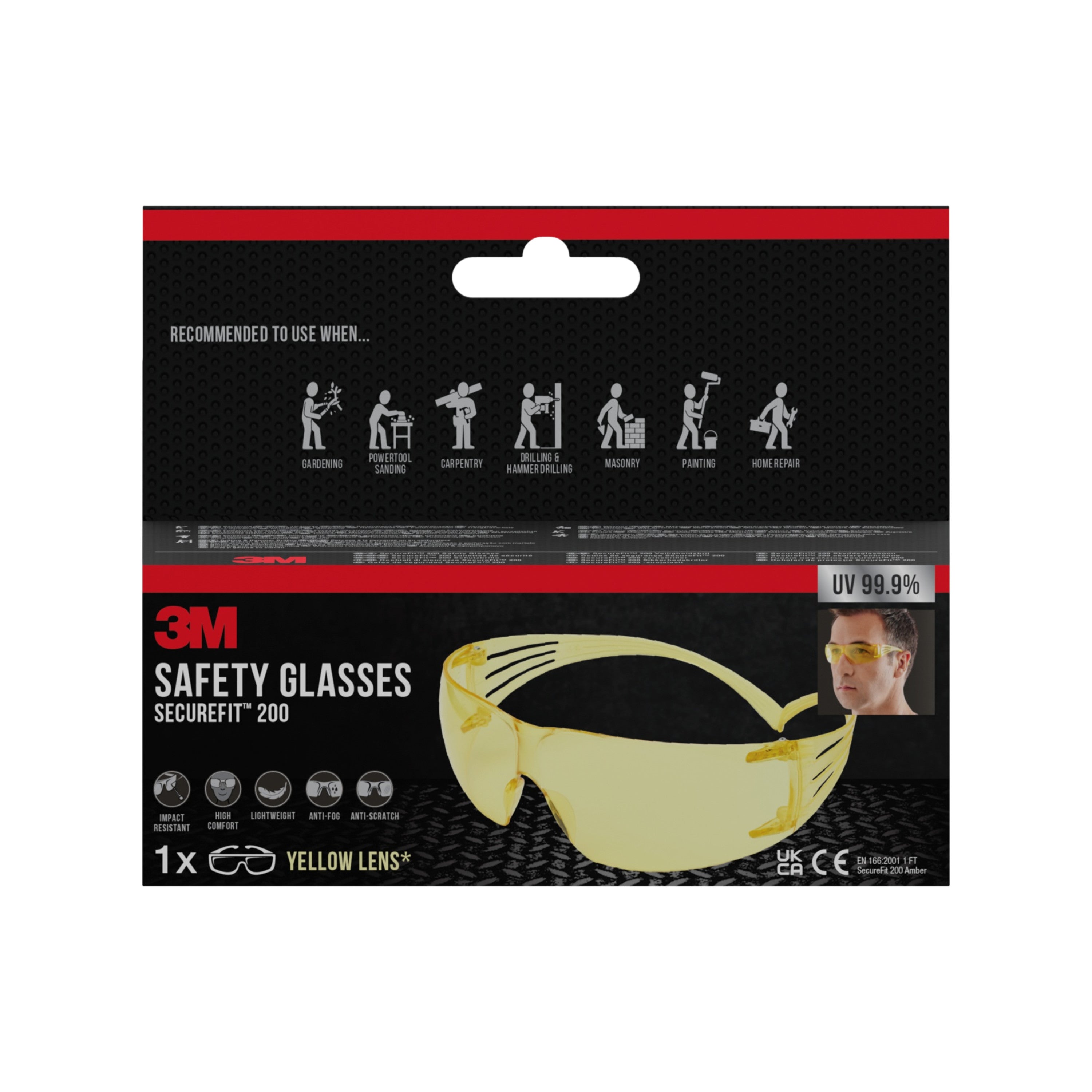 3M™ SecureFit™ Schutzbrille 200-zoom-1