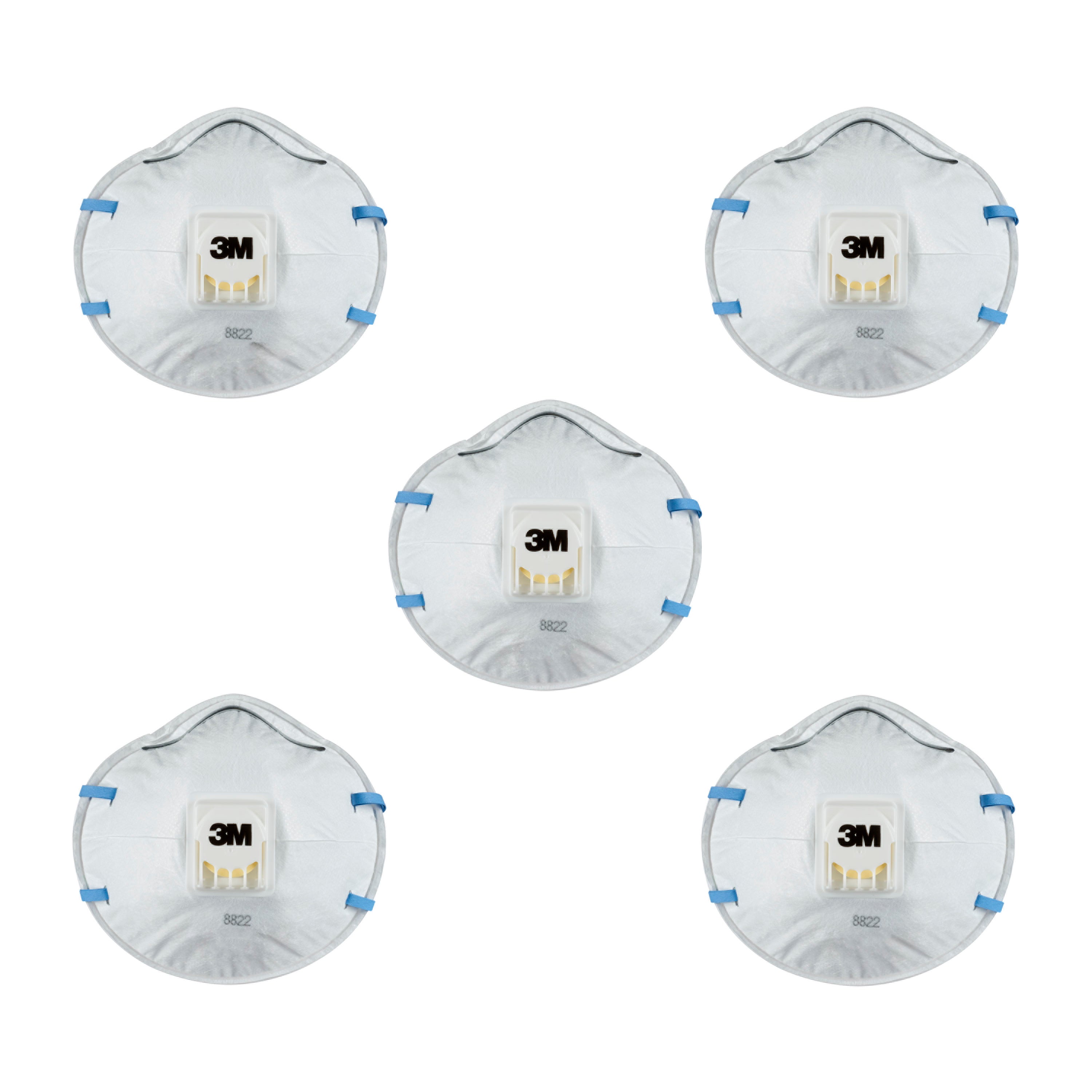 3M™ Cool Flow™ Partikelmaske 8822, FFP2, mit Ventil-zoom-19