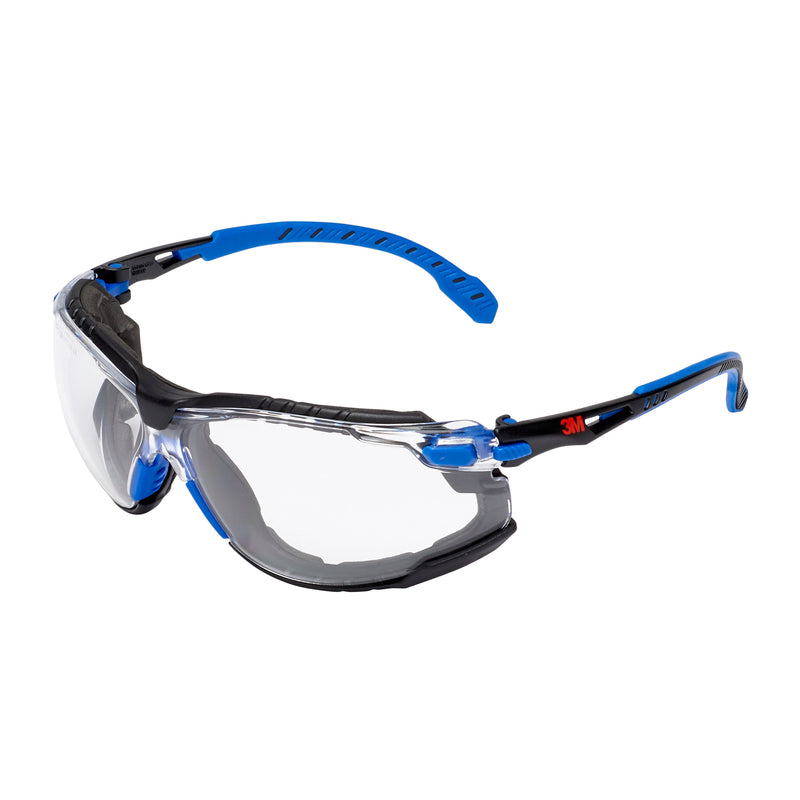 3M™ Solus™ Schutzbrille 1000, Scotchgard™ Protector Antibeschlag-Beschichtung, mit aufsteckbarer Schaumstoffdichtung, Klarsichtscheibe-zoom-