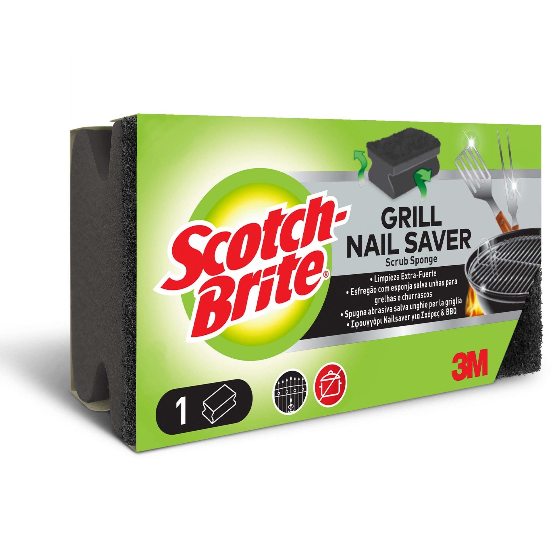Scotch-Brite® Grill Griffschwamm, 1 Stück pro Packung | Packung (1 Stück)-1