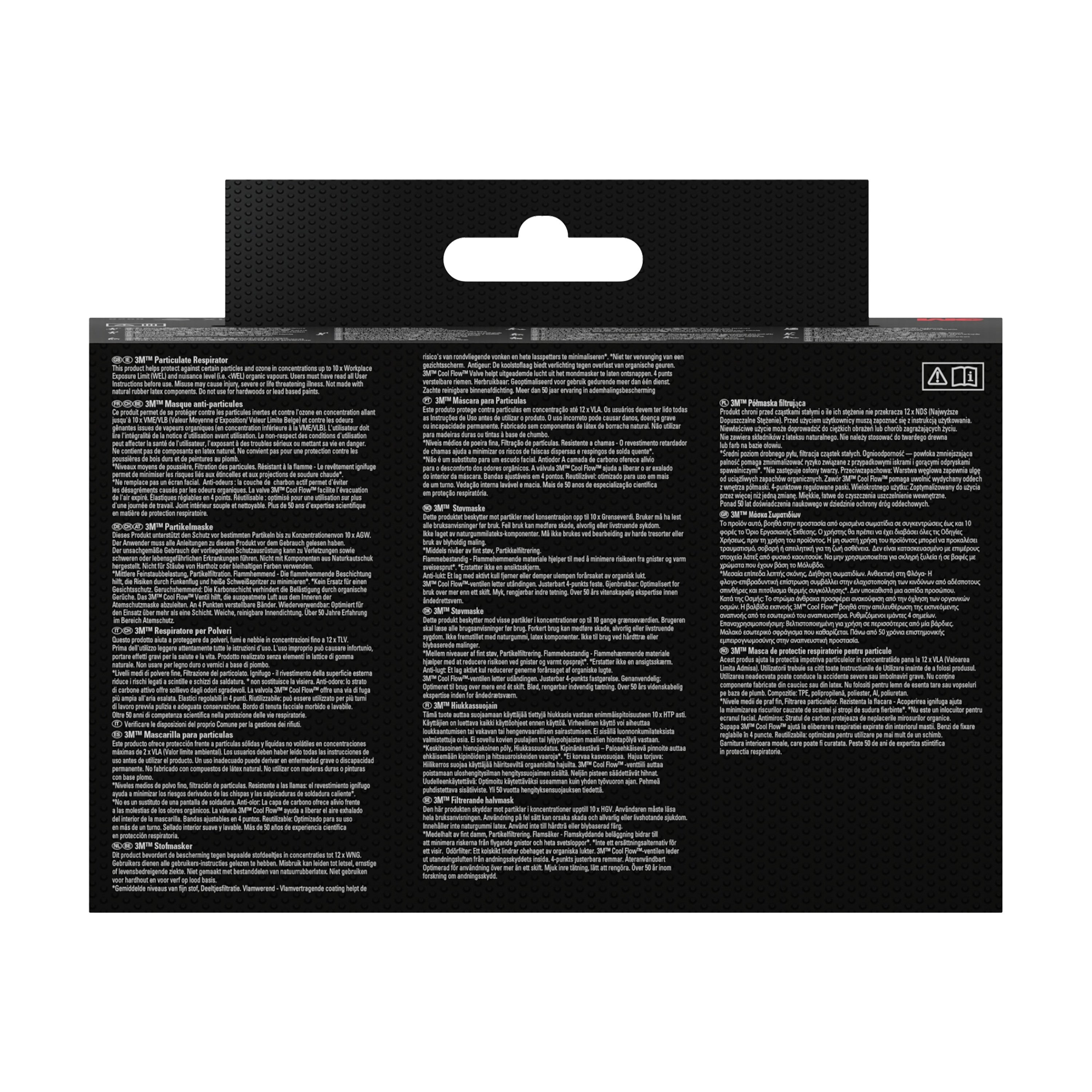 3M™ Cool Flow™ Partikelmaske 9922, FFP2, geruchshemmend, mit Ventil, 2er-Pack | Packung (1 Stück)-zoom-4