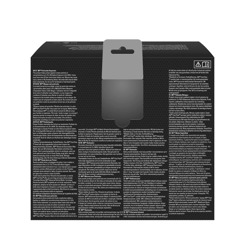 3M™ Aura™ Comfort Cool Flow™ Partikelmaske 9322+, FFP2, mit Ventil-zoom-