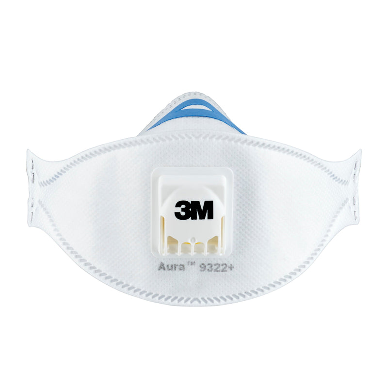 3M™ Aura™ Comfort Cool Flow™ Partikelmaske 9322+, FFP2, mit Ventil-zoom-