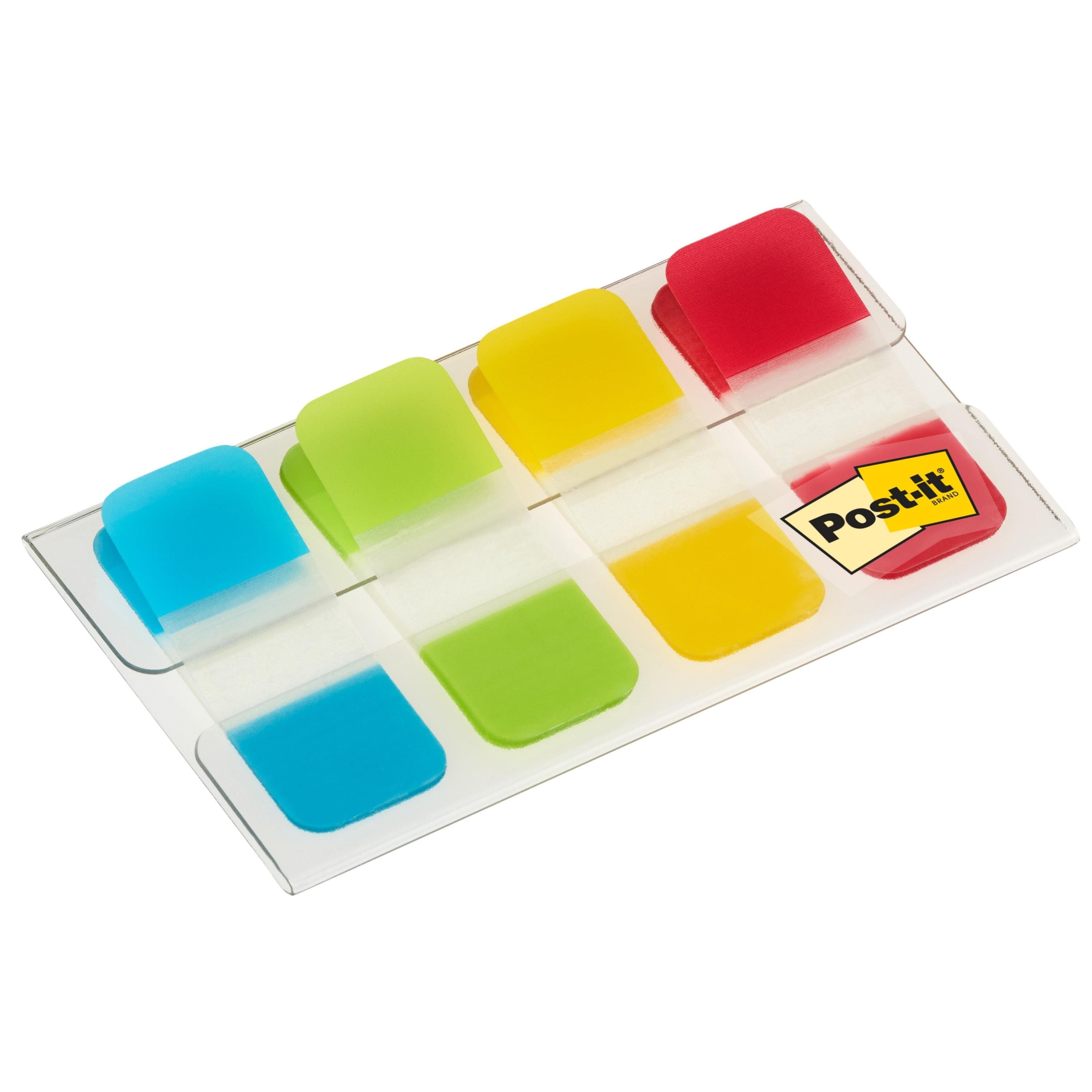 Post-it® Index Strong Ablagetabs, Mini, Gelb, Rot, Blau und Grün, 15.8 mm x 38.1 mm, 40 Haftstreifen/Spender, 1 Spender/Packung | 1 Stück-zoom-4
