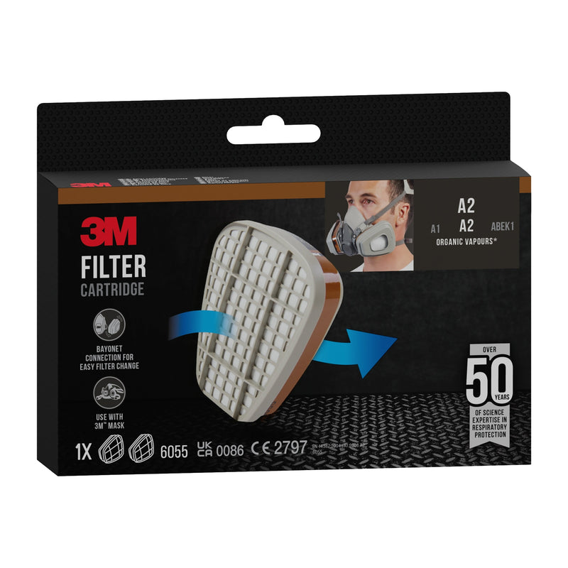 3M™ Filterpatrone 6055, A2 Organische Dämpfe-zoom-