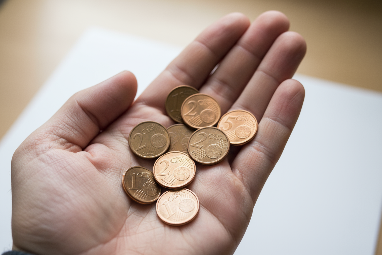 eine handvoll cent damit man faire preise erkennen kann