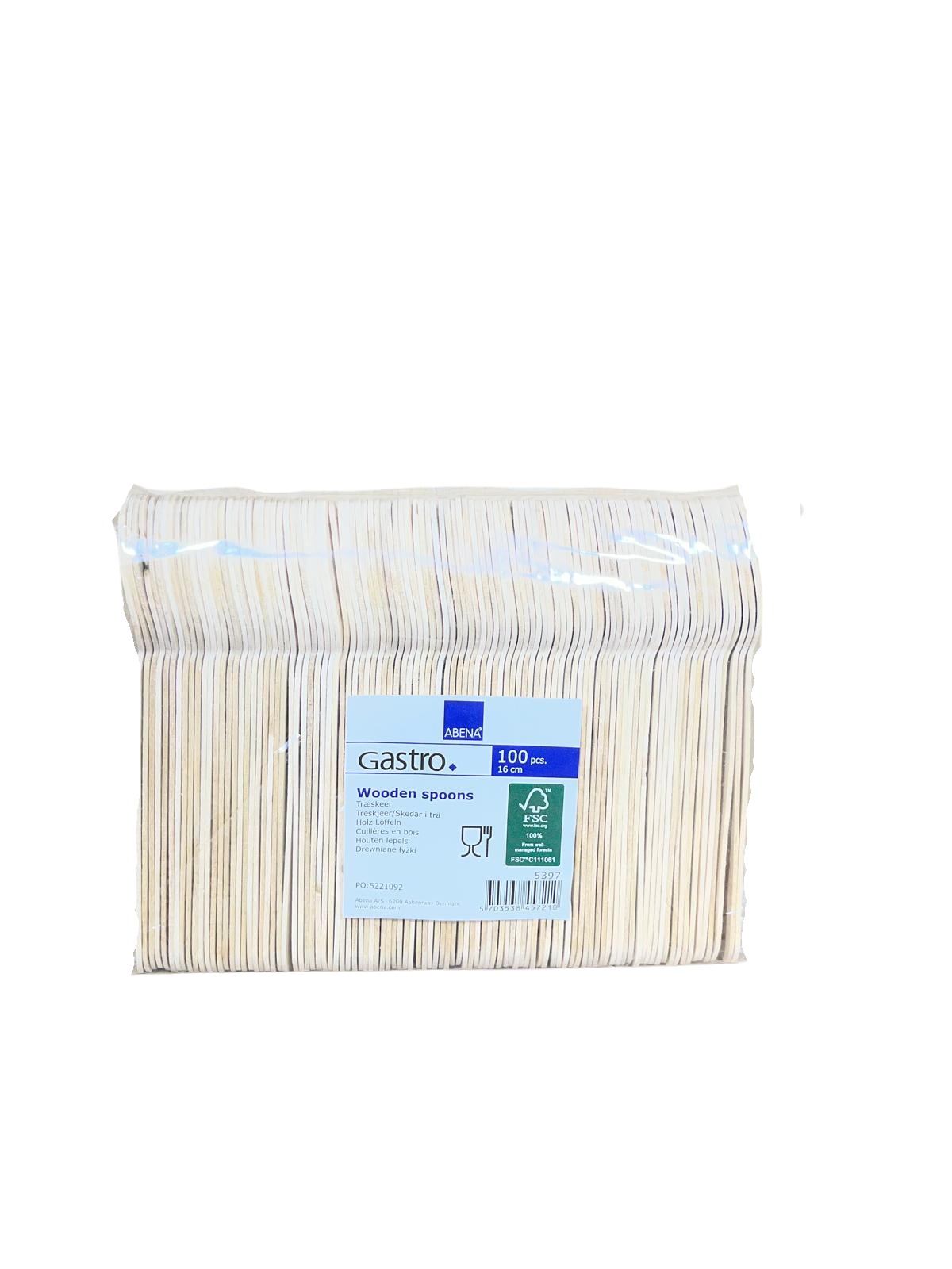 Löffel einweg Holz 16,5 cm 2000 Stück-zoom-1