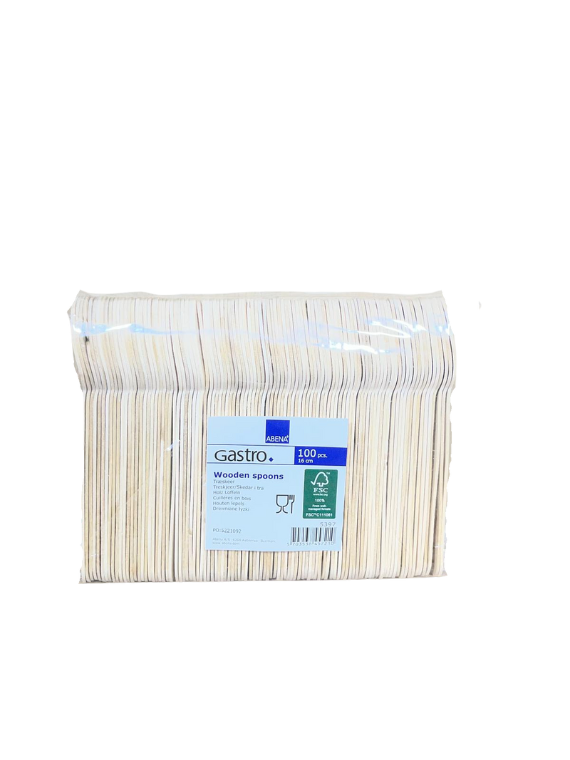 Löffel einweg Holz 16,5 cm 2000 Stück-zoom-