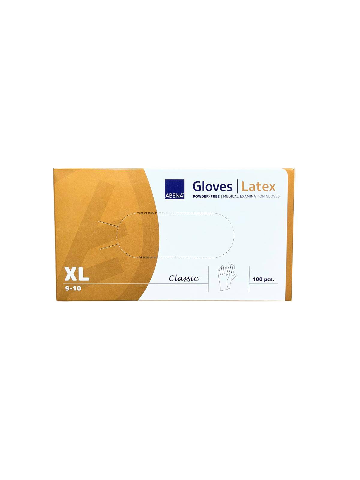 Latex-Einweghandschuhe puderfrei natur glatt 100 XL-1